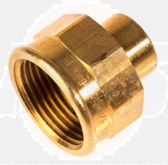 Viega Übergangsmuffe 15 mm x 3/4" Rp, Rotguss 104771