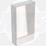 Selnova Square Mirror Cabinet 550mm White  500.156.01.1