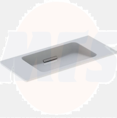 ONE washbasin, floating design: B=90cm, KeraTect / white , glossy white   500.390.01.3