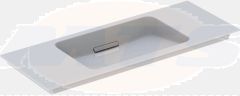 ONE vanity basin: B=105cm, KeraTect / white , gloss chrome  500.396.01.1