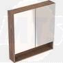 Selnova Square 58.8 cm Mirror cabinet, two doors, Hickory  501.266.00.1