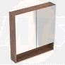 Selnova Square 78.8 cm Mirror cabinet, two doors, Hickory 501.270.00.1