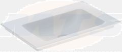 Geberit ONE vanity basin, vertical outlet: B=75cm, T=48cm, Tap hole=without, Overflow=without, white / KeraTect  505.011.01.2