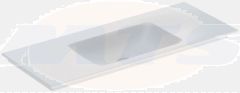 Geberit ONE vanity basin, vertical outlet: B=120cm, T=48cm, Tap hole=without, Overflow=without, white / KeraTect  505.011.01.5