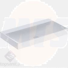 Geberit ONE washbasin, vertical outlet: B=90cm, T=48cm, Tap hole=without, Overflow=without, white / KeraTect  505.021.01.3