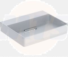 Geberit ONE lay-on washbasin, horizontal outlet: B=50cm, T=41cm, Tap hole=without, Overflow=without, white / KeraTect, glossy white   505.023.00.1