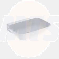 Geberit ONE lay-on washbasin, bowl shape, vertical outlet: B=50cm, T=42.5cm, Tap hole=without, Overflow=without, white / KeraTect  505.040.01.6