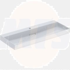 Geberit ONE washbasin, horizontal outlet: B=120cm, T=48cm, Tap hole=central, Overflow=without, white / KeraTect, glossy white   505.048.00.1