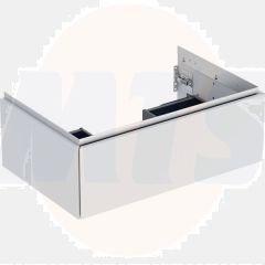 Geberit ONE cabinet for washbasin, with one drawer: Washbasin width=75cm, H=26.6cm, T=47cm, white / high-gloss coated  505.072.00.1