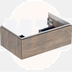 Geberit ONE cabinet for washbasin, with one drawer: Washbasin width=75cm, H=26.6cm, T=47cm, hickory / wood-textured melamine  505.072.00.6