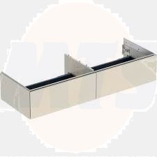 Geberit ONE cabinet for washbasin, with two drawers: Washbasin width=135cm, H=26.6cm, T=47cm, sand grey / high-gloss coated  505.076.00.4