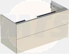 Geberit ONE cabinet for washbasin, with two drawers: Washbasin width=105cm, H=50.4cm, T=47cm, sand grey / high-gloss coated  505.264.00.4