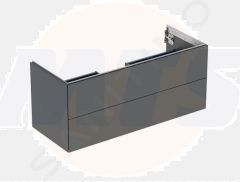 Geberit ONE cabinet for washbasin, with two drawers: Washbasin width=120cm, H=50.4cm, T=47cm, lava / matt coated  505.265.00.3