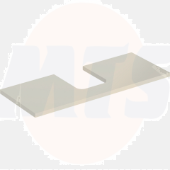 Geberit ONE washtop, central cut-out, for lay-on washbasin, bowl shape: B=120cm, H=3cm, T=47cm, sand grey / high-gloss coated  505.275.00.4