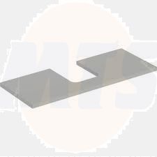 Geberit ONE washtop, central cut-out, for lay-on washbasin, bowl shape: B=120cm, H=3cm, T=47cm, greige / matt coated  505.275.00.7