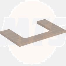 Geberit ONE washtop, central cut-out, for lay-on washbasin: B=75cm, H=3cm, T=47cm, oak / wood-textured melamine  505.282.00.5