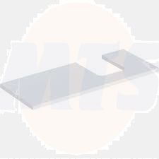 Geberit ONE washtop, right cut-out, for lay-on washbasin, bowl shape: B=120cm, H=3cm, T=47cm, white / matt coated  505.315.00.2