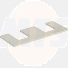 Geberit ONE washtop, double cut-out, for lay-on washbasin, bowl shape: B=120cm, H=3cm, T=47cm, white / high-gloss coated  505.335.00.1