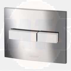 Wirquin Flush Plate for Pro Frame Chrome with Matt Chrome Buttons 80717686 Wirquin 50717686 Button