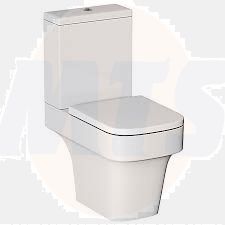 Cooke & Lewis Caldaro White Toilet with Soft close seat 2886520