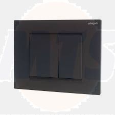 Wirquin Black Touch Essential dual flush control plate -55722889