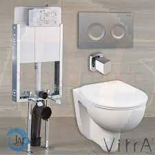 Bathroom Complete Closet Package Vitra Arkitekt Wall Hung WC + Japar Concealed Cistern Set 5959L003-0850-SET