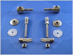 Keramag Renova Nr. 1 Comprimo 598126000 set of 2 hinges for toilet seat chrome, These hinges fit the toilet seat Keramag Renova Nr. 1 Comprimo 571044 (from 06/2002).