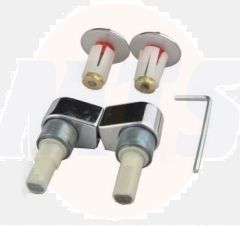 Sphinx 330-355-390 S8H70607A20 set of 2 chrome hinges Soft Close Toilet seat 