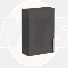 Vitra Root Flat Narrow Upper Unit  55 cm  Matt Storm Gray (Left) 68051