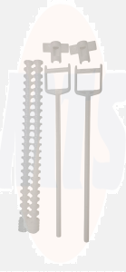 Wisa Set of fixation pins and control pins for XT DF panels 8050390111