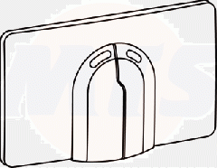 Wisa 8050420751 Wisa Flush Plate WISA Dual Flush operation plate chrome