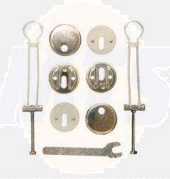 Compatible with Seat 9M55.SO.01 / Villeroy & Boch Subway hinges for soft close seat 9957.S0.61