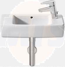 Roca  Hall wall-hung/on-countertop cloakroom basin 500 x 250mm  - 0 taphole A325883000