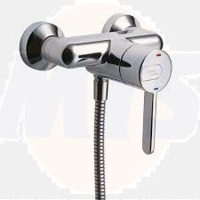 A4130(AA) Contour 21 thermostatic exposed shower mixer, lever operated