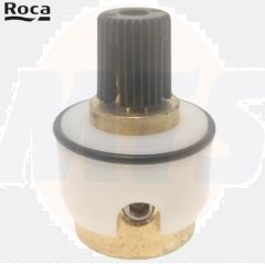 The Roca A525017503 is a recessed bath/shower cross mount designed for use with the Roca T-500 V2N handle. This model is compatible with the T500, T1000, and L90 series, as well as the Victoria range. It features a sleek design that integrates seamlessly 