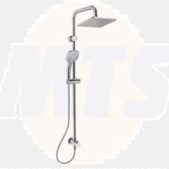 Ideal Standard  Idealrain square shower system kit with Idealrain 200mm square rainshower, Idealrain Cube M3 3 function handspray, 1.75m Idealflex hose and diverter for built-in mixers  A5834AA