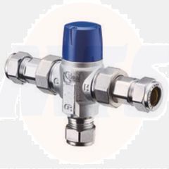 Ideal Standard  Thermostatic mixing valve 22mm (under bath), chrome  A5901AA