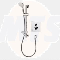 Ideal Standard  Easybox Slim BI thermostatic shower pack with square faceplate and Idealrain Cube M3 kit  A5959AA