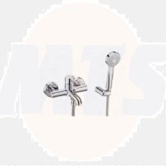 Roca  CARELIA WALL MOUNTED BATH-SHOWER MIXER WITH ACCESSORIES A5A018AC0K