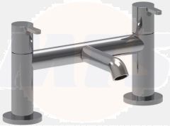 Roca  CARELIA DECK MOUNTED TWIN LEVER BATH FILLER CHROME A5A1C8AC0R