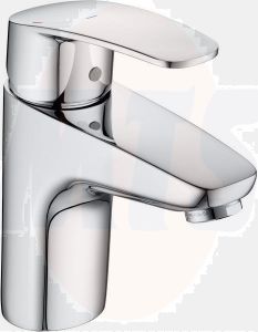 Roca  Monodin-N basin mixer with smooth body and 1/2" flexible tails A5A3298C0R