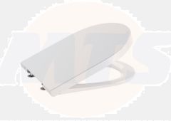 Roca Inspira Round Soft-Close Toilet Seat and Cover with fittings A80152200B