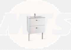Roca  UNIK - Victoria Basic basin and base unit 600 x 460mm - 2 soft-close drawers - gloss white A855854806