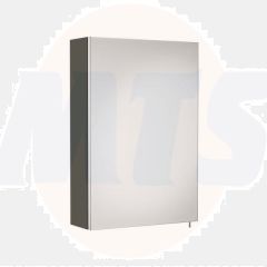 Roca  Luna mirrored cabinet 400 x 600mm - gloss anthracite grey  A856839153