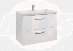 Roca  Prisma base unit 790 x 450mm - 2 soft-close drawers - gloss white A856882806