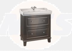Roca  Carmen Vanity 800mm base unit with 2 soft-close drawers - anthracite satin  A857135417
