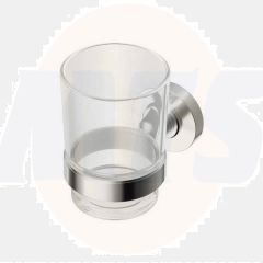 Ideal Standard  IOM  tumbler and holder - transparent glass/chrome  A9121AA