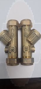 2 x Armitage Shanks Y in-line filter / service valves. A951373NU / E960086NU