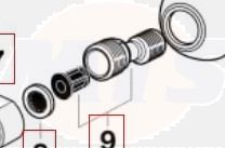 Roca Nut and gasket M26x1.5 for Victoria shower column  AG0056300R