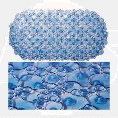 Croydex AH220724 Bubbles PVC Bath Mat Blue